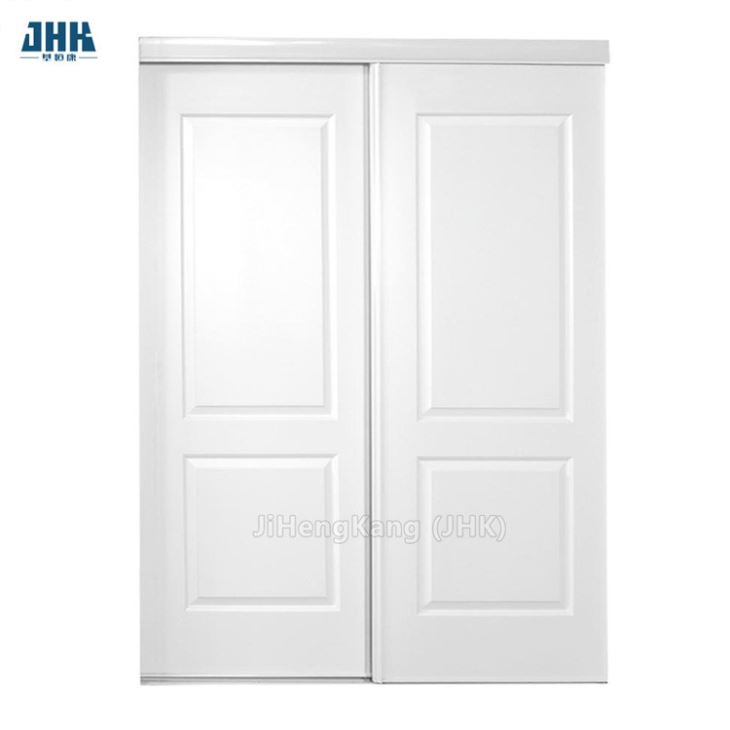 Porte coulissante en verre à double vitrage pour l'intérieur avec des matériaux de construction en aluminium
