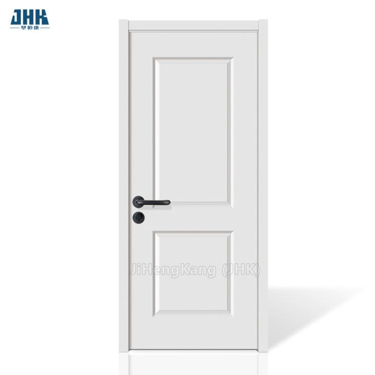 Intérieur blanc nouveau design Pvcwpc moulé panneau de porte en bois (JHK-W007)