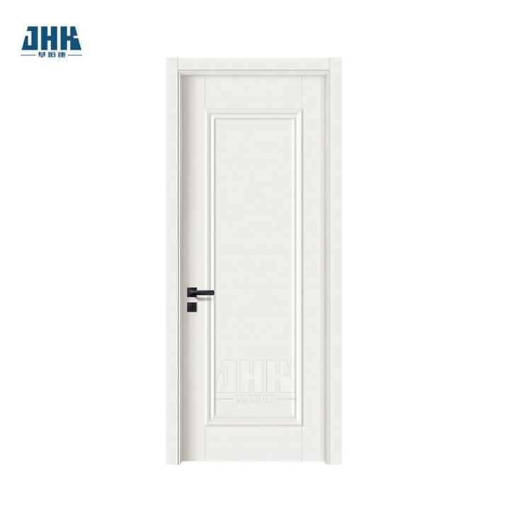 Porte en bois massif en bois à âme creuse blanche d'apprêt blanc