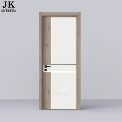 Porte de la salle intérieure du panneau en bois plat blanc moderne (YDF007D)