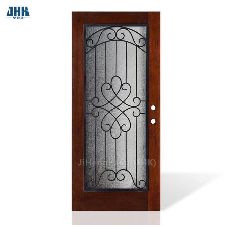 Nouvelle porte en bois massif d'acajou français d'intérieur de conception