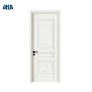 Porte d'apprêt blanc d'appartement en bois à 3 panneaux d'intérieur
